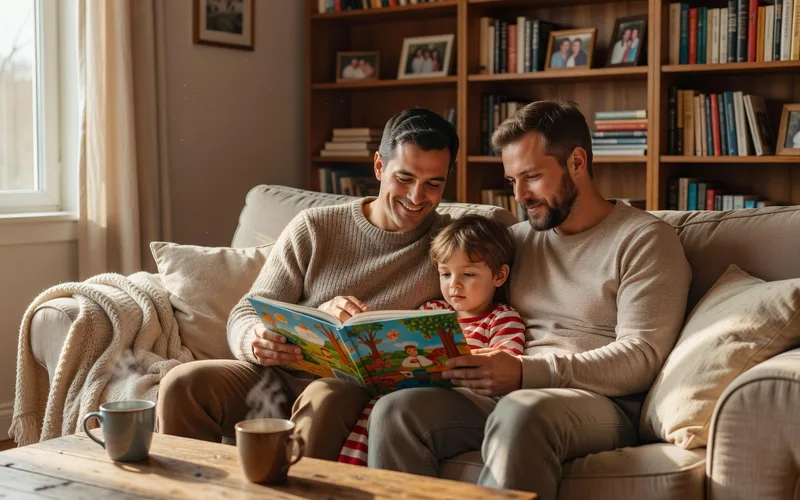 Famille homoparentale &eacute;panouie au Qu&eacute;bec