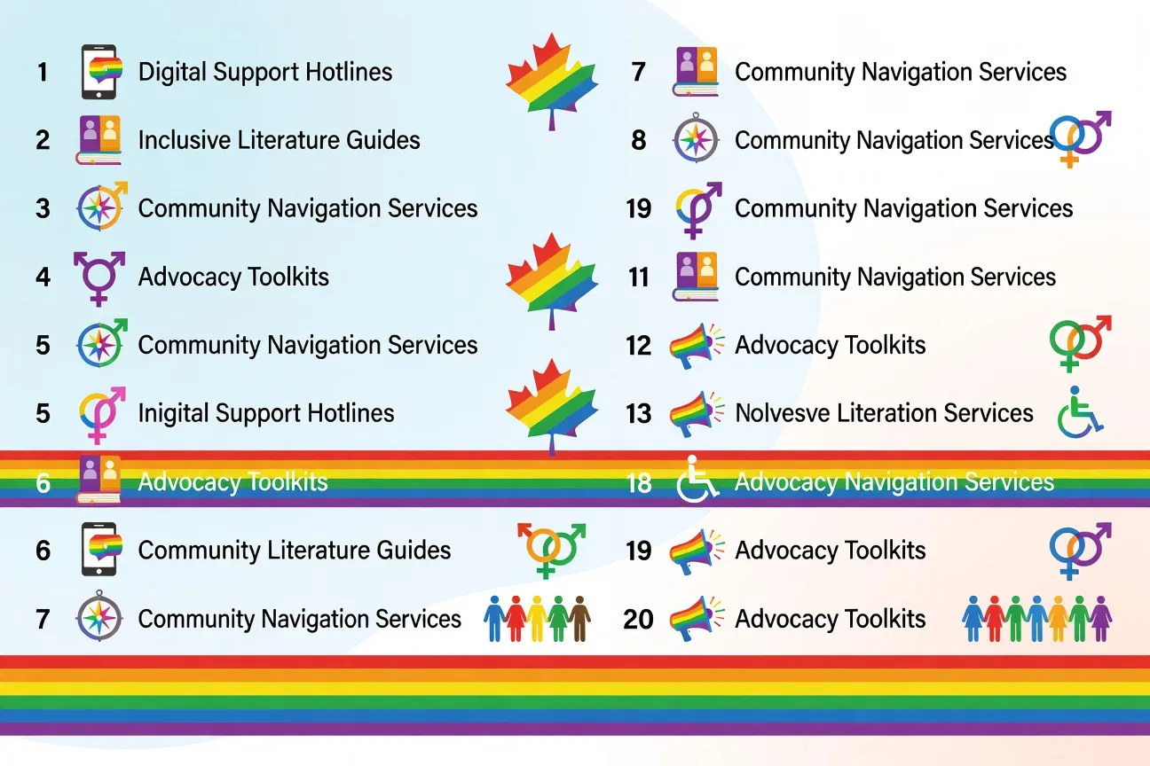 Top 20 ressources LGBTQ+ au Qu&eacute;bec 2026
