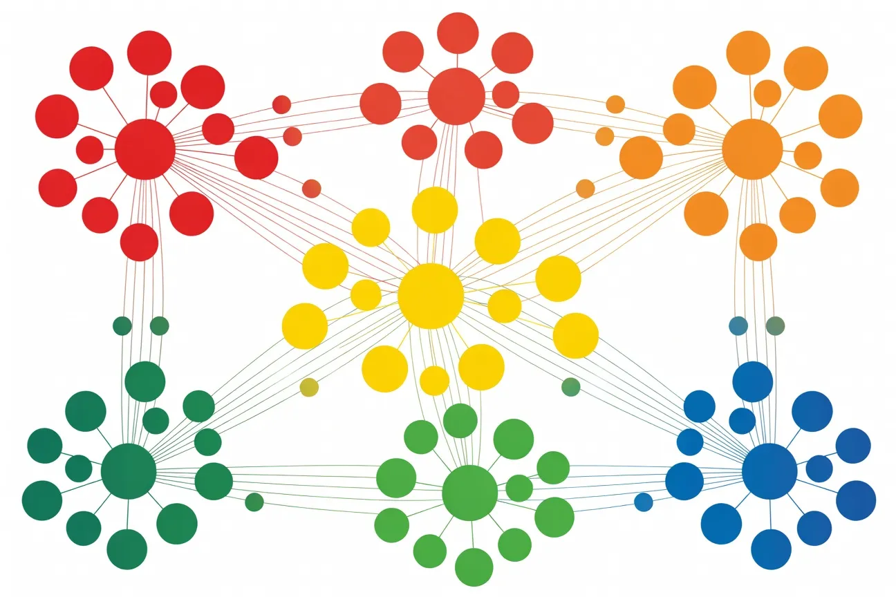 Mapa conceptual que ilustra las principales asociaciones LGBT de Quebec organizadas por categorías de misión
